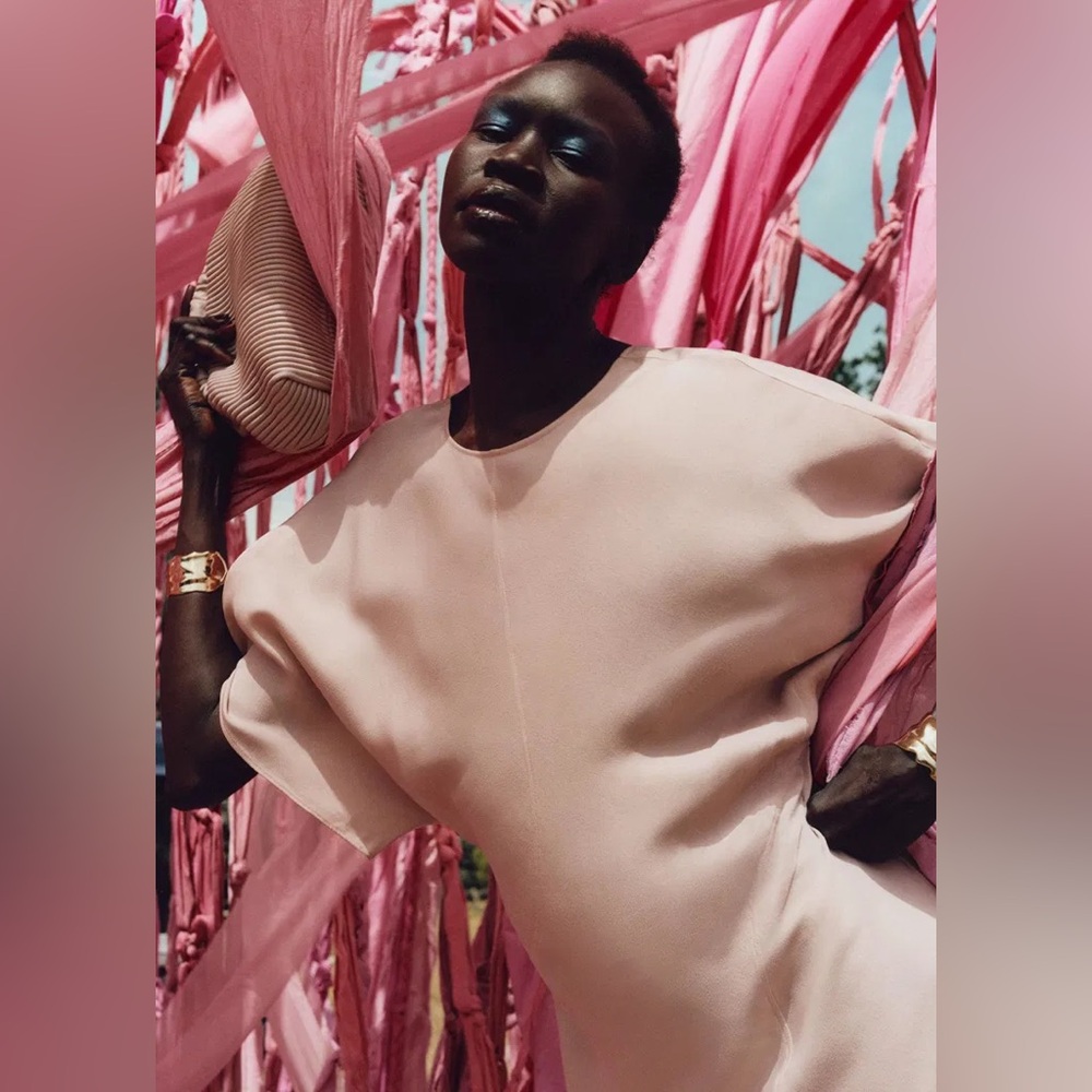 & Other Stories Satin Dress